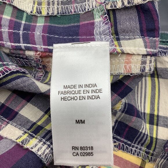 Lucky Brand Mens Multi Print Patchwork Short Sleeve Button Up Shirt Size M NWT - Picture 7 of 9